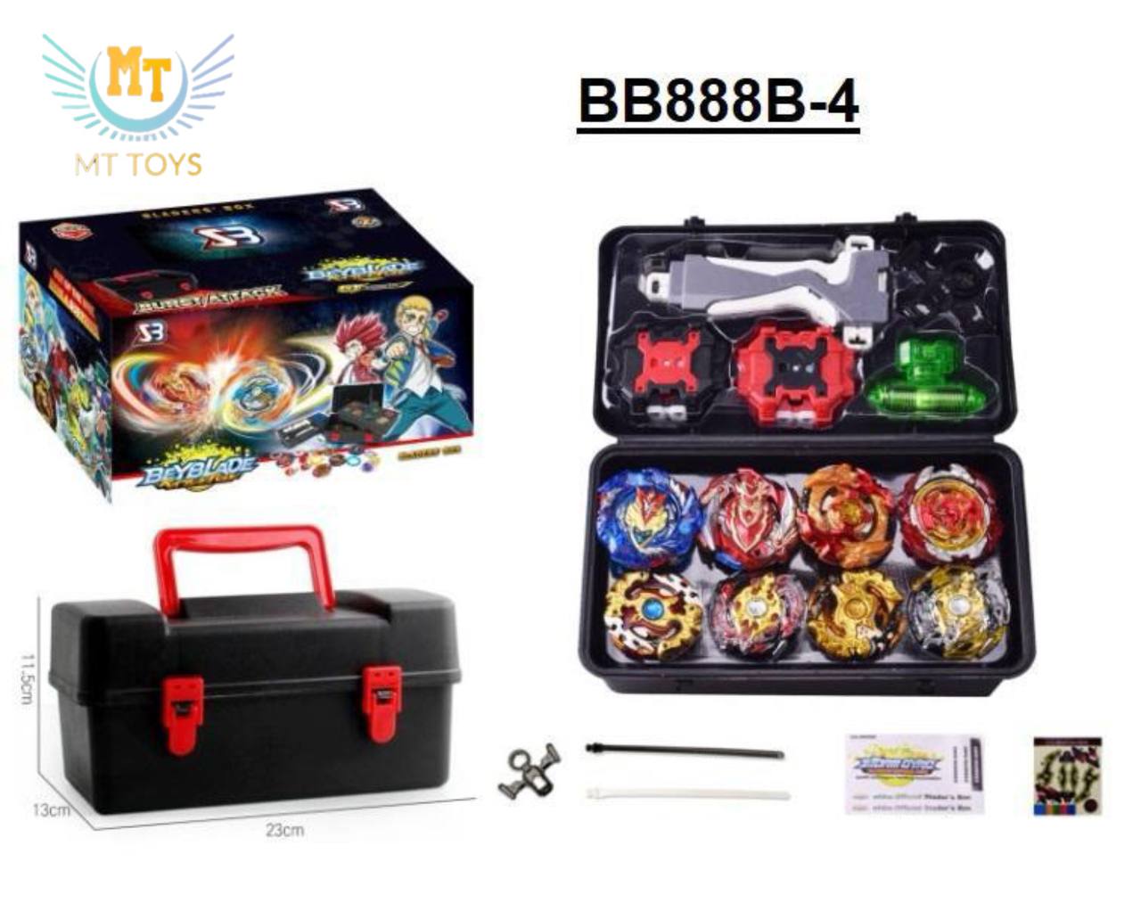 فرفره انفجاری چمدانی 8 عددی مدل B888/4