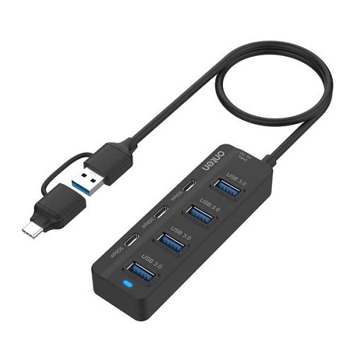 هاب 7 پورت Type-C اونتن مدل UCA5306 با 4 پورت