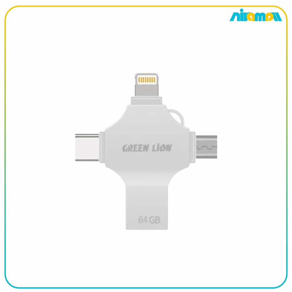 فلش 4 کاره گرین لاین مدل Flash Drive ظرفیت 64گیگابایت