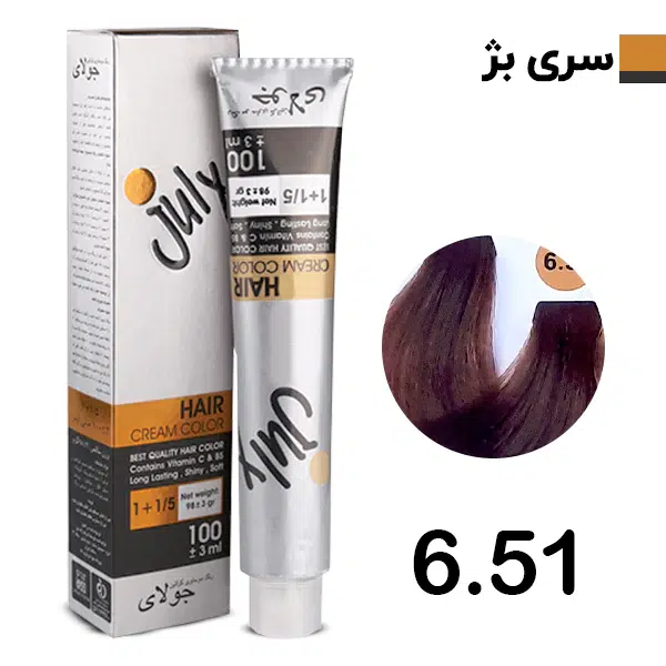 رنگ مو بلوند بژ جولای July شماره 6.51