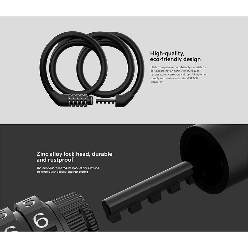 قفل اسکوتر شيائومی مدل Xiaomi Electric Scooter Cable Lock
