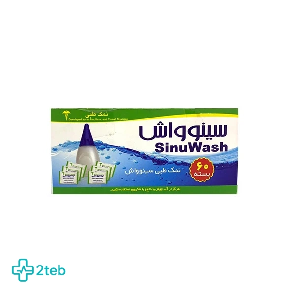 نمک طبی سینوواش مدل Nasal Wash بسته 60 عددی