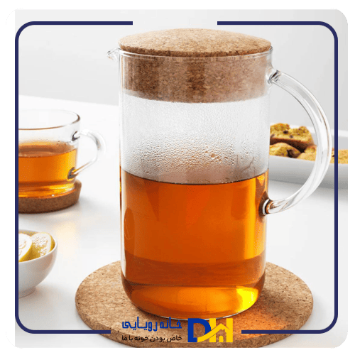 پارچ پیرکس درب چوب پنبه ایکیا