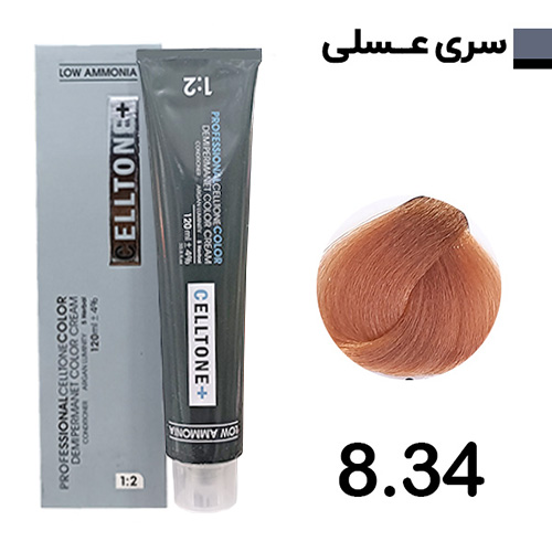 رنگ مو بلوند عسلی روشن سلتون پلاس شماره 8.34
