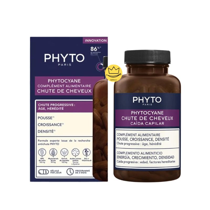 مکمل فیتوسیان ضد ریزش مو 84 عددی فرانسه Phytocyane