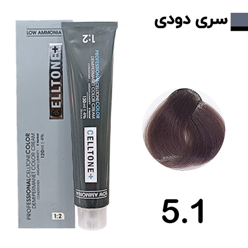 رنگ مو قهوه ای خاکستری روشن سلتون پلاس شماره 5.1