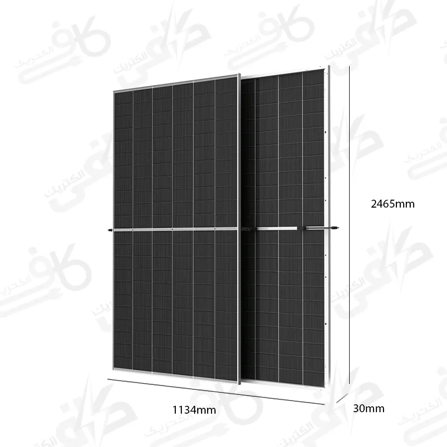 پنل خورشیدی دوطرفه 620 وات مونوکریستال