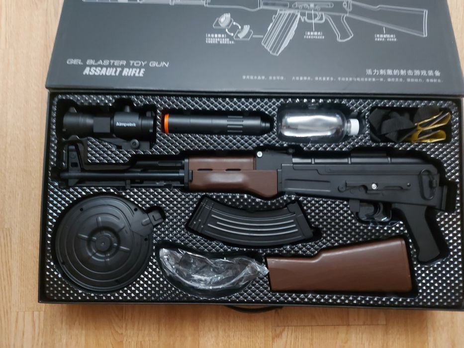 تفنگ تیر ژله‌ای دستی AK-47