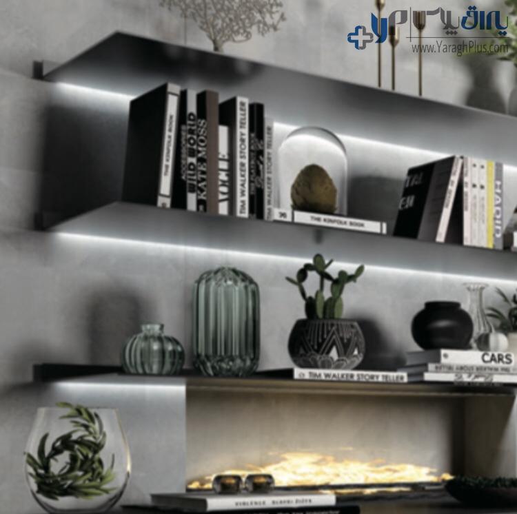 چراغ LED شلف آلومینیومی مشکی مات عمق 40 سانتیمتر به همراه ترانس فانتونی