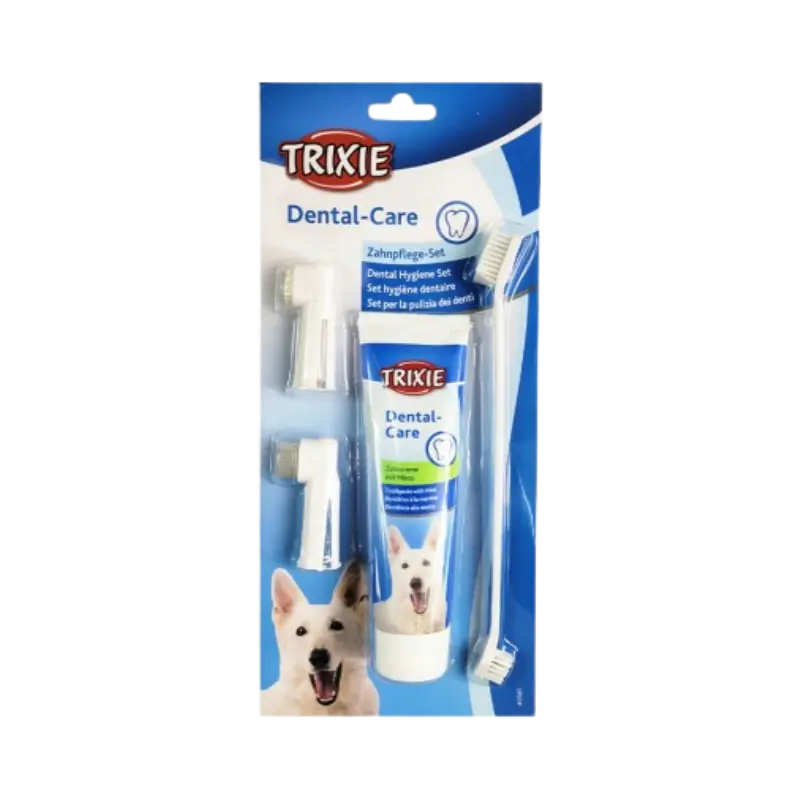 ست خمیر دندان و مسواک سگ تریکسی Trixie Dental Hygiene Set for dog