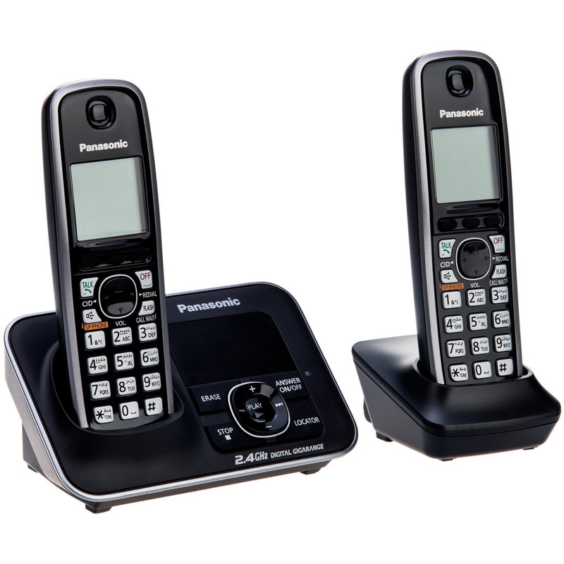 تلفن بی سیم پاناسونیک مدل KX-TG3722 - مشکی