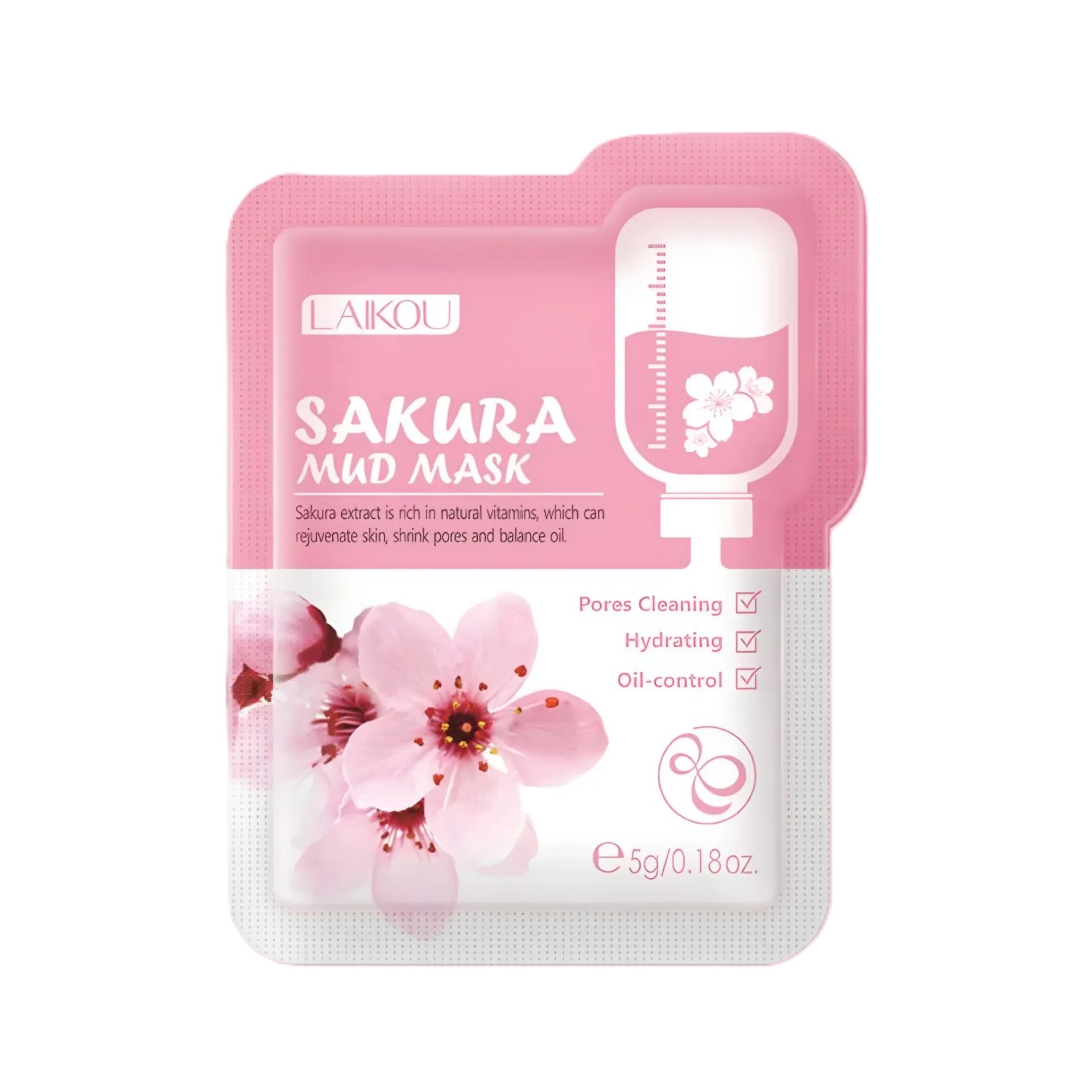 ماسک گِلی ساکورا لایکو – LAIKOU Japan Sakura Mud Mask