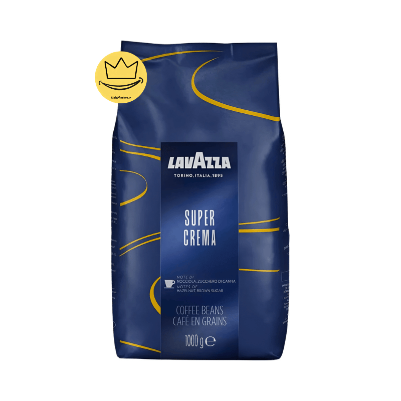 دانه قهوه لاوازا سوپر کرما 1 کیلوگرم Lavazza Super Crema