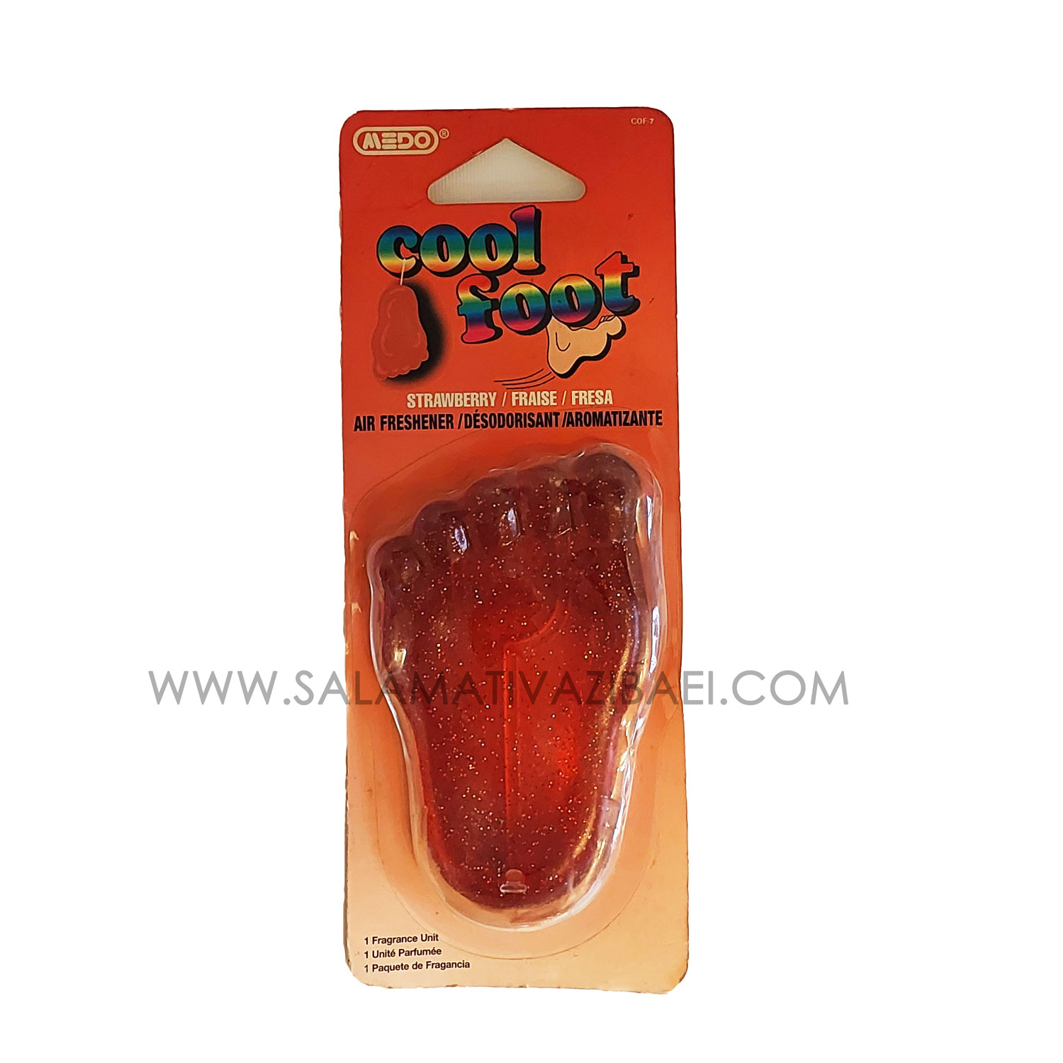 خوشبو کننده و بوگیر آویزی Cool foot رایحه Strawberry