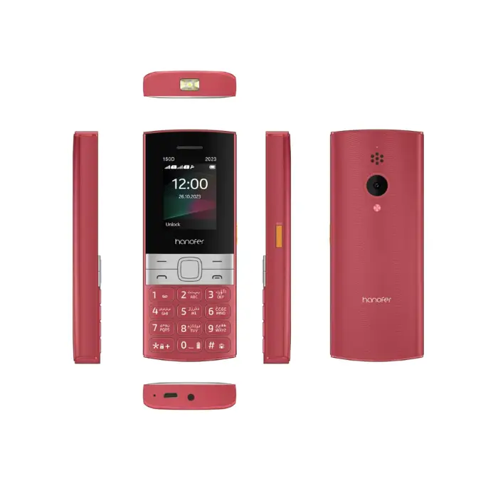 گوشی موبایل هانوفر مدل 150D (2023) حافظه 32 مگابایت - قرمز