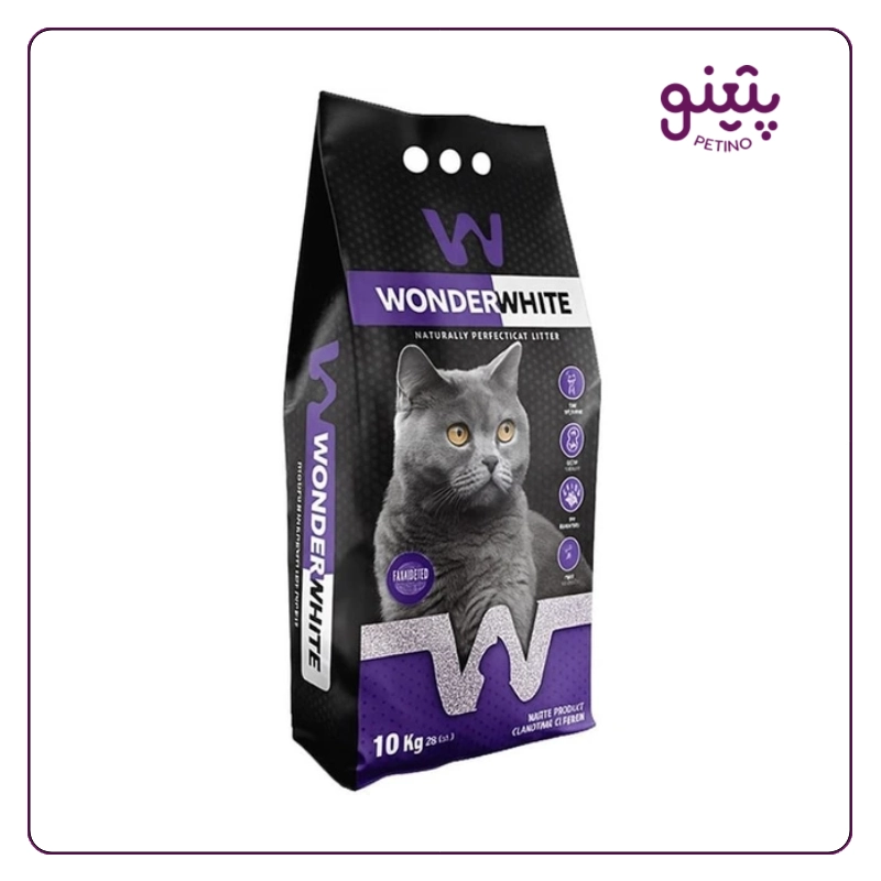 خاک گربه عطری واندر وایت با رایحه لوندر ده کیلویی
