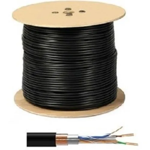 کابل شبکه نگزنس Cat6 SFTP Outdoor تمام مس بدون تست فلوک با دو روکش - حلقه ۳۰۵ متری