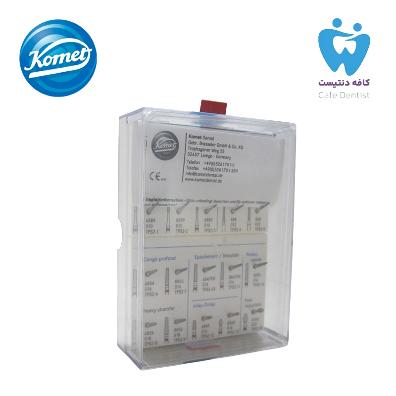 کیت فرز آماده سازی Komet مدل 4180 - Komet Dental preparation bur kit 4180