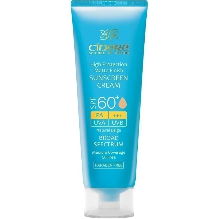 کرم ضد آفتاب رنگی سینره SPF60 بژ طبیعی مناسب پوست چرب و مختلط 50 میلی لیتر