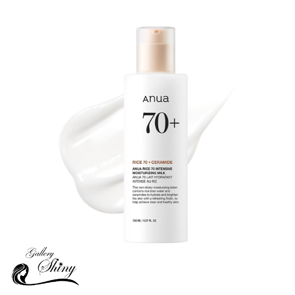 لوسیون مرطوب کننده و روشن کننده برنج و سراماید آنوا Anua Rice 70% Intensive Moisturizing Milk