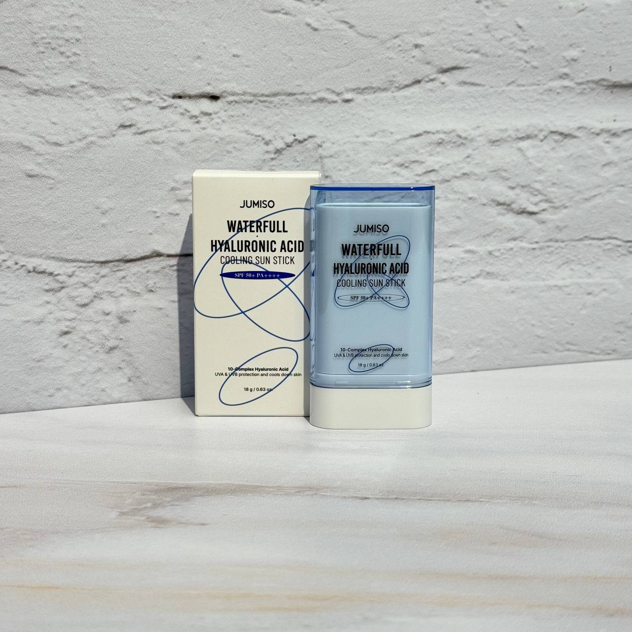 ضد آفتاب استیکی هیالورونیک اسید واتر فول جومیسو 18 گرم JUMISO Waterfull Hyaluronic Acid Cooling Sun Stick