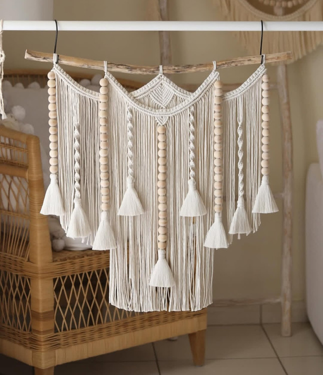دیوارکوب مکرومه کد 264 برند گره چی و رنگ دلخواه