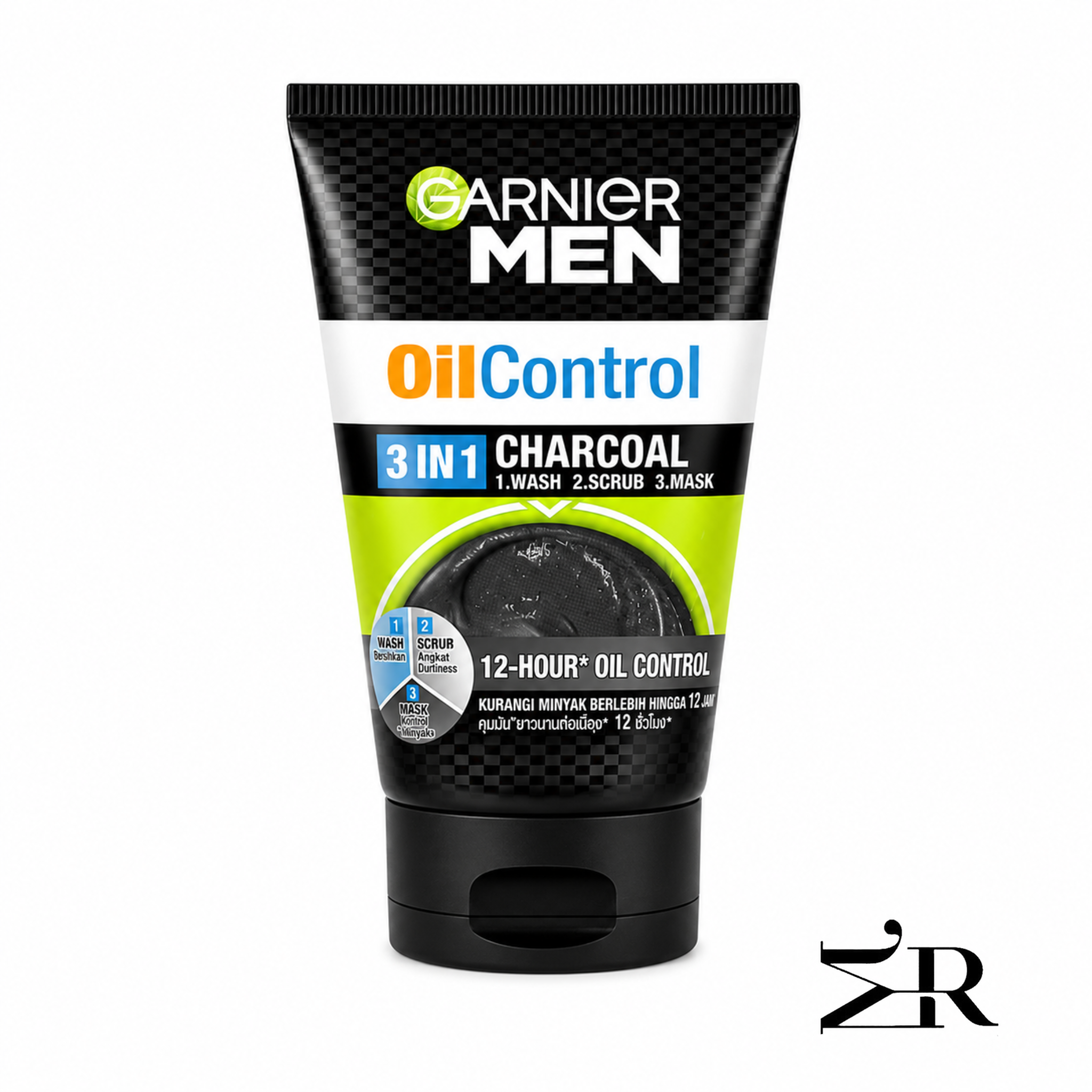 فوم شستشوی صورت مردانه گارنیر | مدل Oil Control 3 in 1 Charcoal | حجم 100 میلی‌لیتر