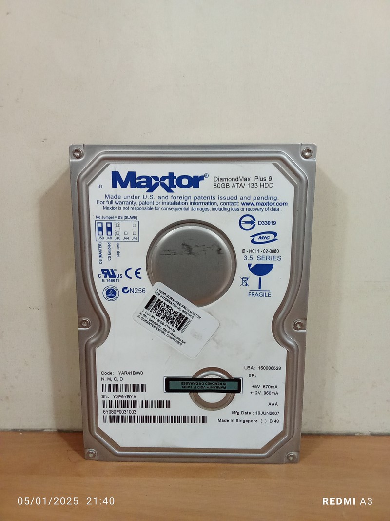 هارد 80 گیگ MAXTOR