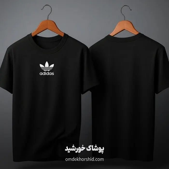 تیشرت پنبه مشکی ادیداس مردانه زنانه