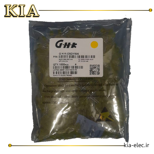 ال ای دی اوال ghk زرد