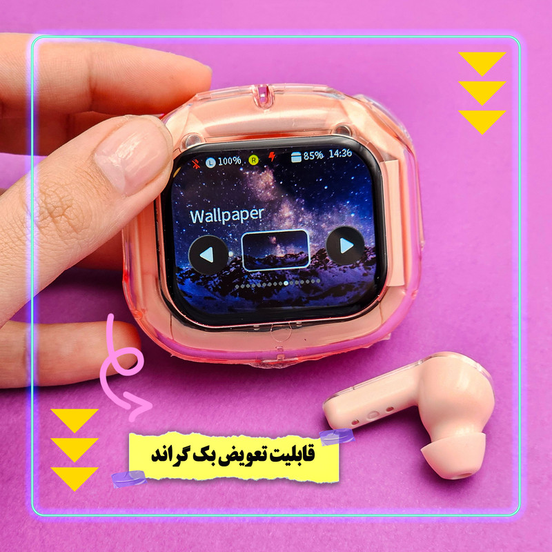 ایرپاد | هدفون |  بلوتوثی | شیشه ای | وونک مدل AIR MAX