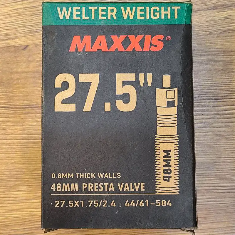 تیوپ دوچرخه Maxxis سایز 27.5x1.75-2.40 - والف سوزنی فرانسوی پرستا 48mm بسته بندی کارتن