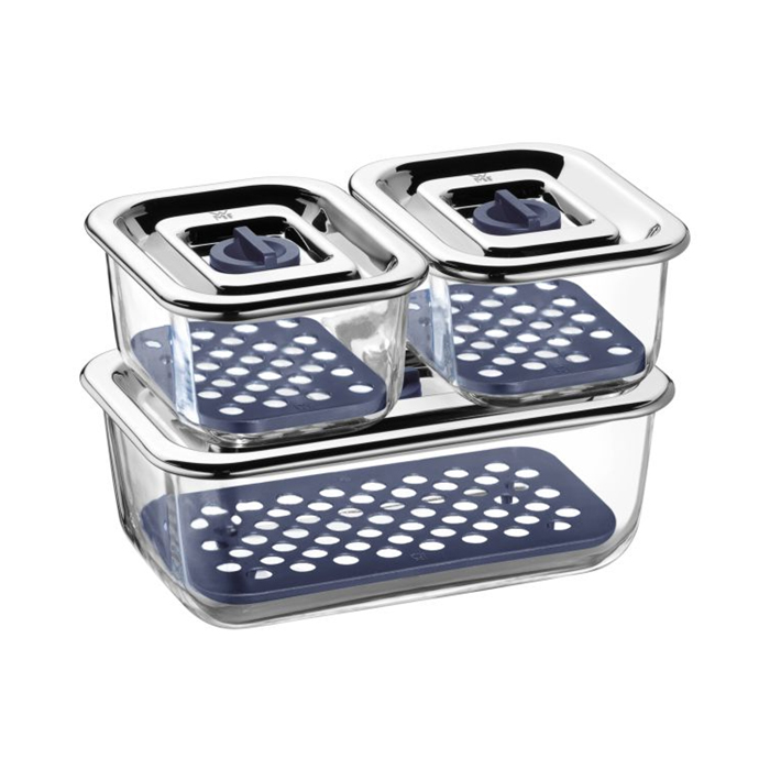 ظرف نگهدارنده 3 پارچه وی ام اف | WMF Top Serve Glass Bowl Set 3-piece