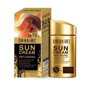 ضد آفتاب بی رنگ دکتر راشل Spf 75 وزن 80 میل – Dr Rashel