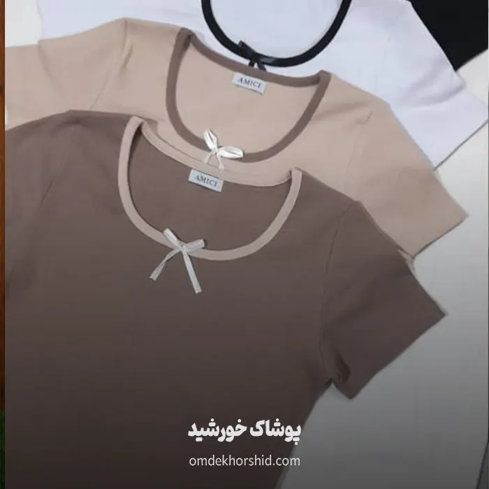 تیشرت یقه پاپیون