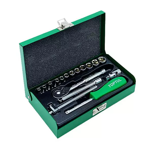 جعبه بکس 17 پارچه 1/4 اینچ تاپ تول مدل GCAD1701