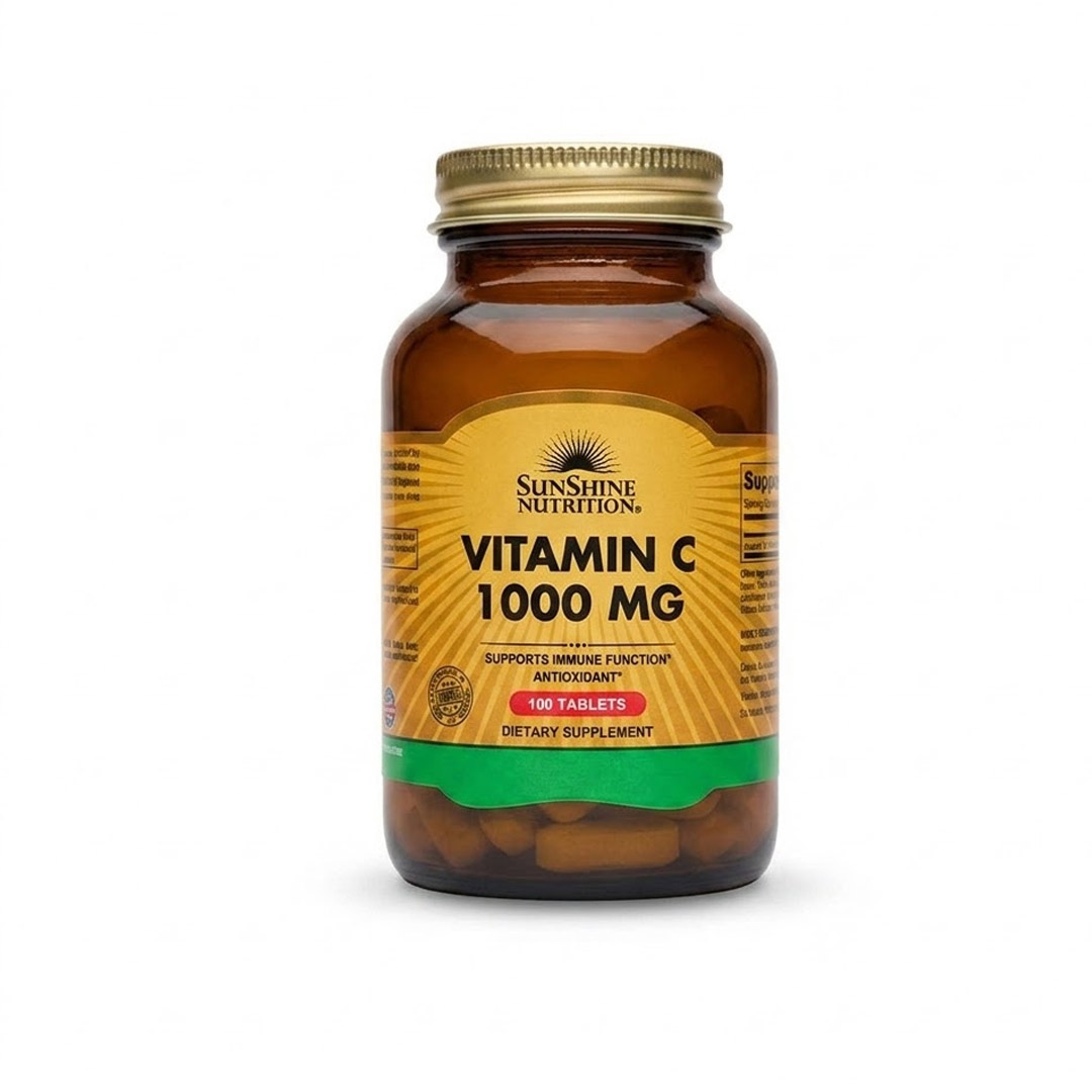 قرص مکمل ویتامین سی 1000 میلی گرم سان شاین نوتریشن 100 عددی / Sunshine Nutrition