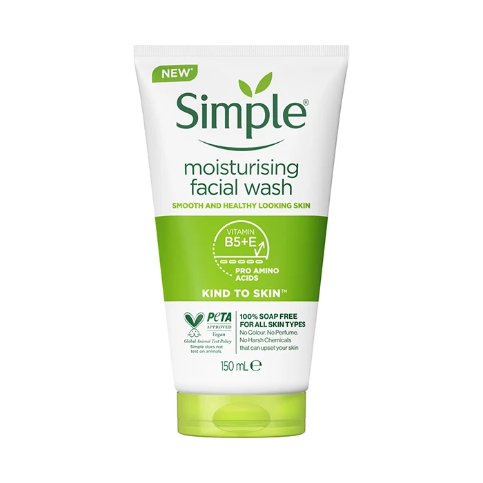 ژل شستشوی صورت Simple Moisturising facial Wash