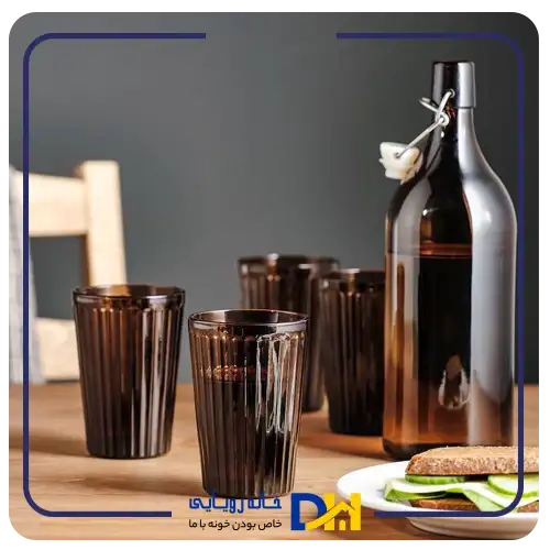 لیوان وارداگن قهوه ای310میل ایکیا VARDAGEN