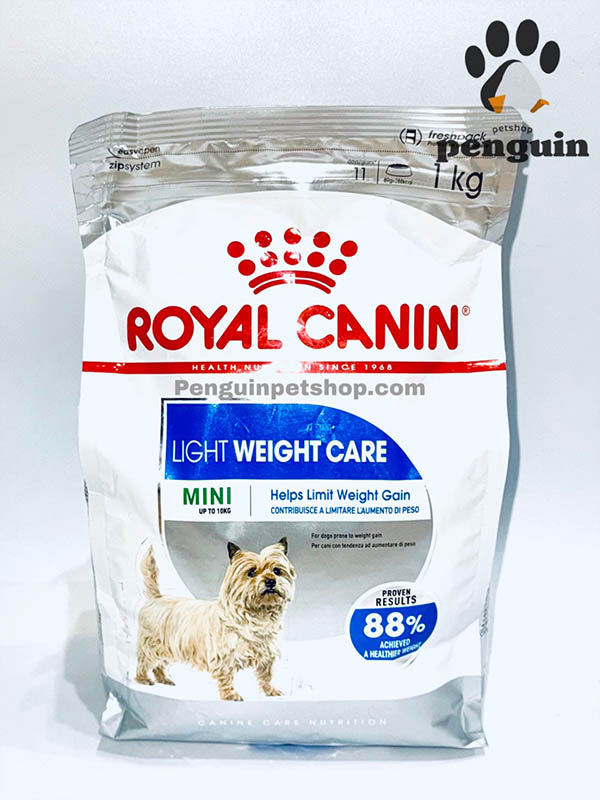 غذای خشک سگ مینی لایت ویت رویال کنین MINI LIGHT WEIGHT CARE وزن 1 کیلوگرم ROYAL CANIN