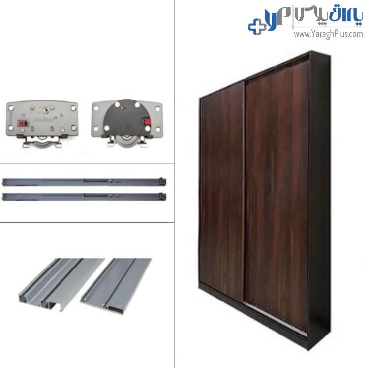 مکانیزم درب ریلی کمد تاپ لاین توکار اسلیم اکو ملونی 11060