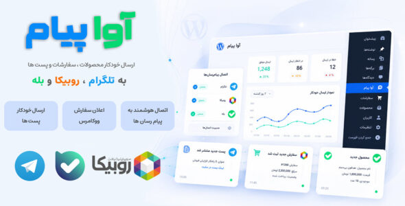 آوا پیام، افزونه ارسال خودکار وردپرس به بله، روبیکا و تلگرام