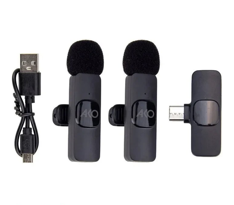 میکروفون یقه ای وایرلس آکو مدل AUB-6 تایپ سی
