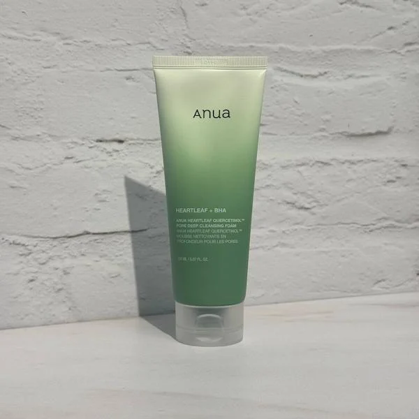 فوم شستشوی تسکین دهنده و پاک کننده عمقی منافذ آنوا 150 میل بدون جعبه Anua Heartleaf Quercetinol Pore Deep Cleansing Foam