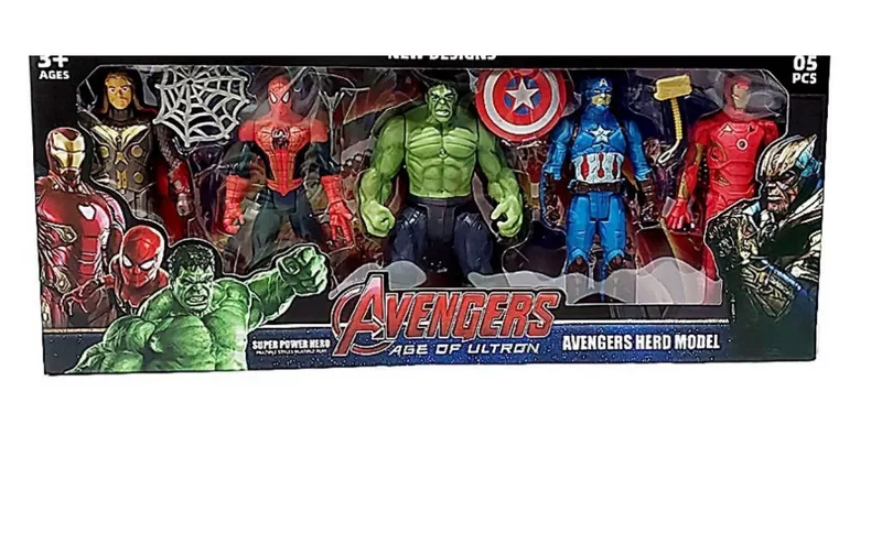 پک فیگور5 عددی شخصیت‌های قهرمانان اونجرز (Avengers) | ست کامل اکشن فیگور انتقام‌جویان