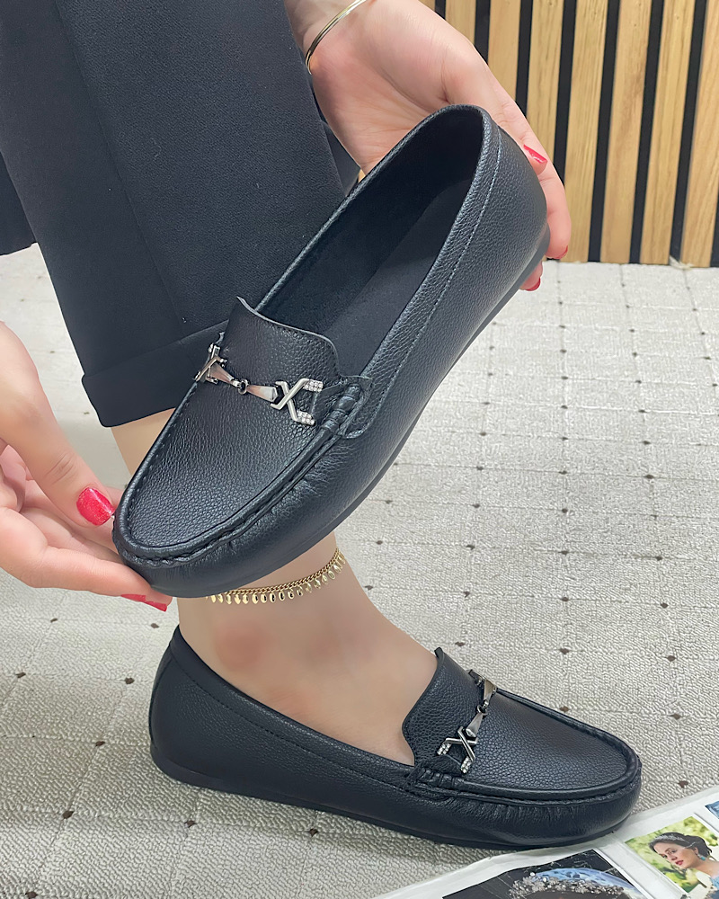 کفش کالج ژله ای یراق نگین-کد 3001