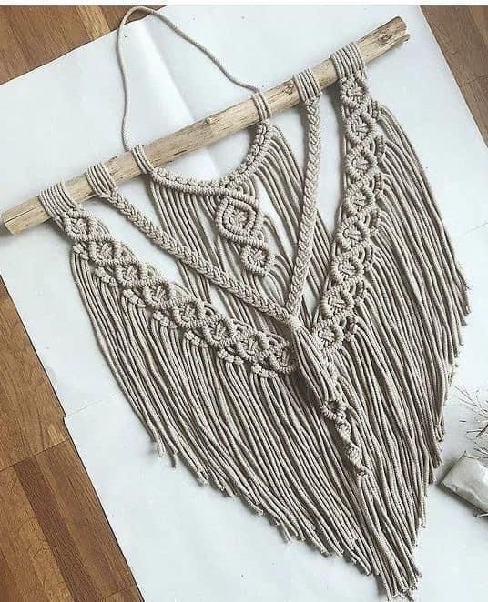 دیوارکوب مکرومه کد 273 برند گره چی و رنگ دلخواه