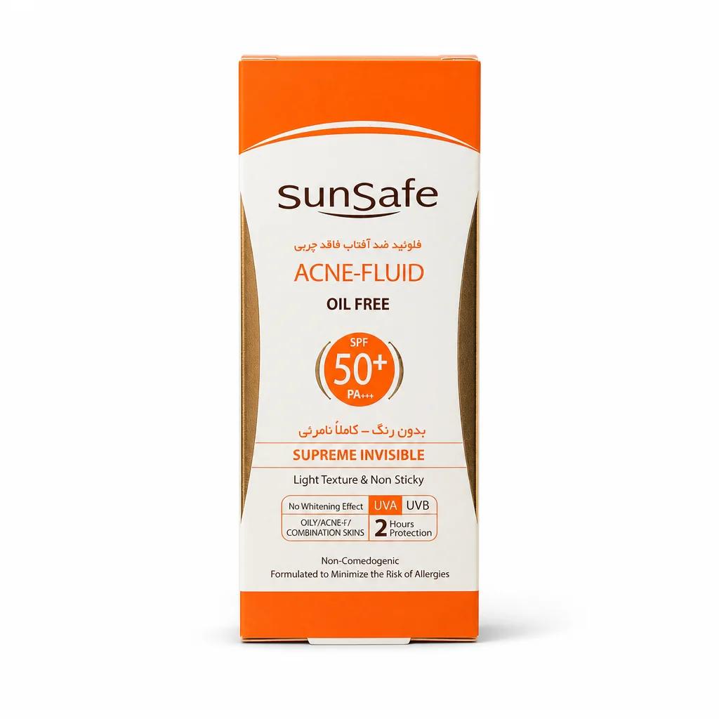 فلوئید ضد آفتاب فاقد چربی سان سیف SPF 50+