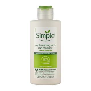 کرم آبرسان و مرطوب کننده سیمپل حجم 125 میل Simple - مدل ریچ