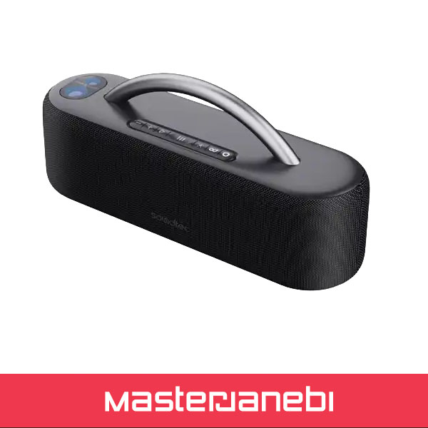 اسپیکر همراه با نور ستاره ای ساند تک پرودو Porodo Soundtec Galactic Star Light Portable Speaker PDGALACTICBK